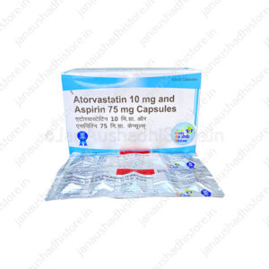 Atorvastatin 10mg and Aspirin 75mg Capsule