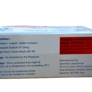 Alternative view of Rabeprazole Tablet 20mg