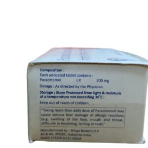 Alternative view of Paracetamol tablet 500mg