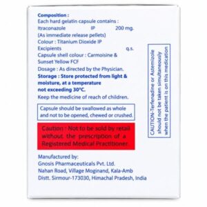 Alternative view of Itraconazole 200 Cap